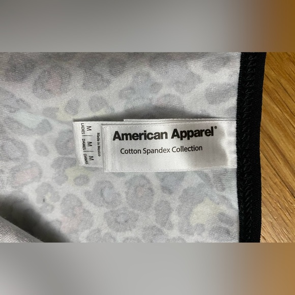 NWOT American Apparel Halter Bodysuit Rainbow Lynx Size Medium - Picture 5 of 7